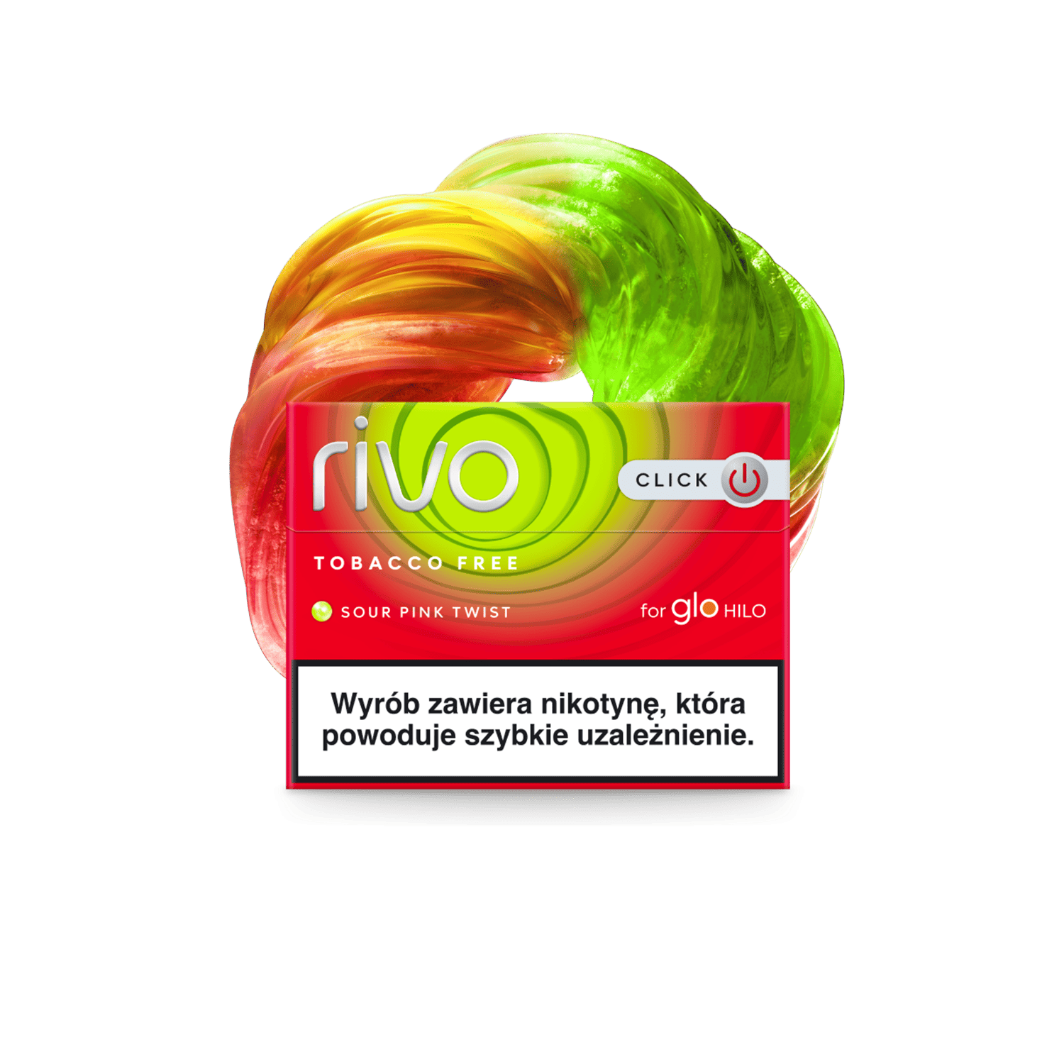 Buy Rivo Sour Pink Twist Tobacco-Free Sticks for glo Hilo
