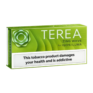Terea Zing Wave carton of 200 heated tobacco sticks for IQOS ILUMA