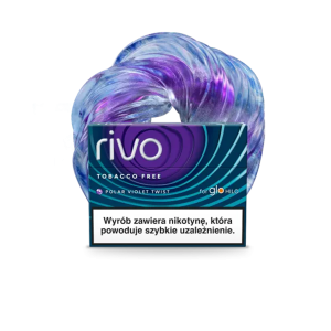 RIVO Polar Violet Twist pack - mint sticks with blueberry and grape capsule for glo HILO