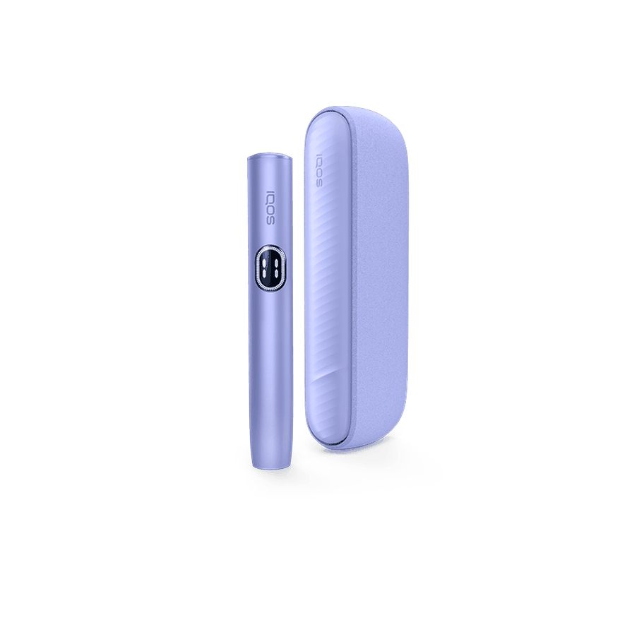 IQOS-ILUMA-i-Digital-Violet-device IQOS ILUMA i Digital Violet heated tobacco device — Digital Violet finish, front view on white background