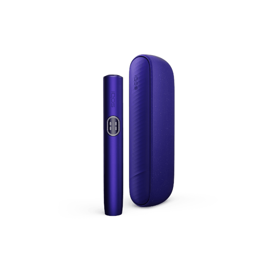IQOS-ILUMA-i-Electric-Purple-device IQOS ILUMA i Electric Purple heated tobacco device — Electric Purple finish, front view on white background