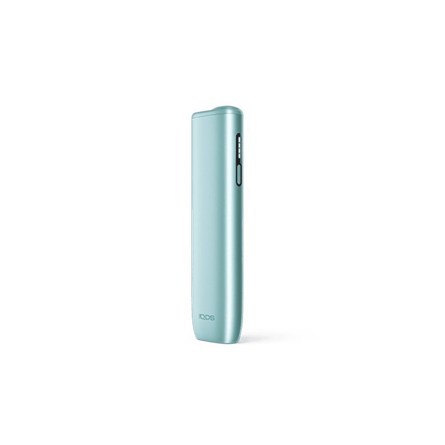 IQOS-ILUMA-i-ONE-Breeze-Blue-device IQOS ILUMA i ONE Breeze Blue heated tobacco device — Breeze Blue finish, front view on white background