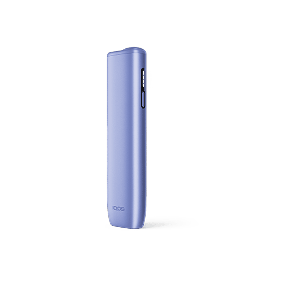 IQOS-ILUMA-i-ONE-Digital-Violet-device IQOS ILUMA i ONE Digital Violet heated tobacco device — Digital Violet finish, front view on white background