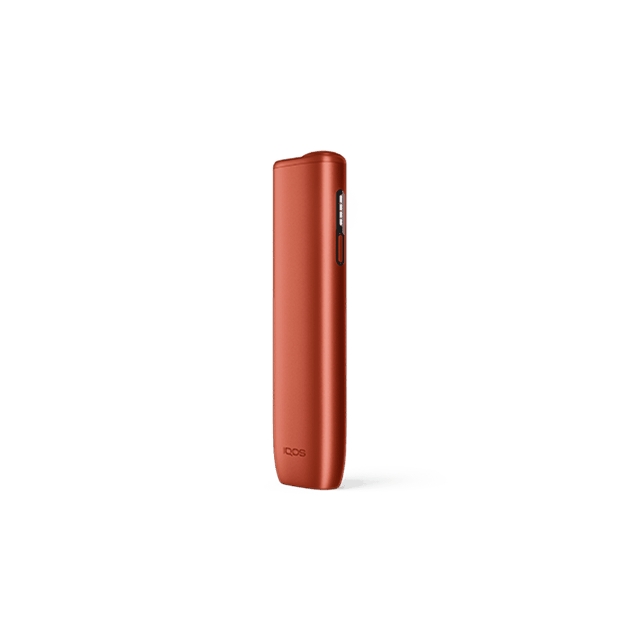 IQOS-ILUMA-i-ONE-Vivid-Terracotta-device IQOS ILUMA i ONE Vivid Terracotta heated tobacco device — Vivid Terracotta finish, front view on white background